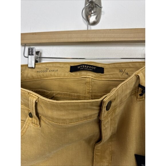 Liverpool The Hugger Ankle Jeans 33/16 Gold Honey Stretch High Rise NWT - Picture 8 of 10